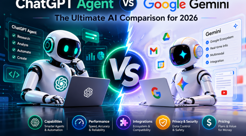 ChatGPT Agent vs Google Gemini: The Ultimate AI Comparison for 2026 ChatGPT Agent vs Google Gemini: The Ultimate AI Comparison for 2026
